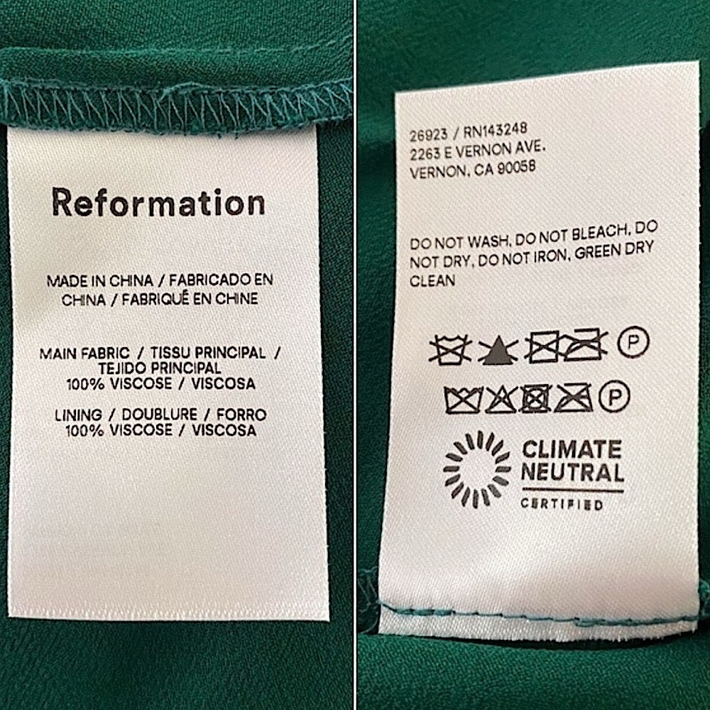 Reformation Twilight Midi Dress | Emerald | Size 2 - Picture 12 of 14